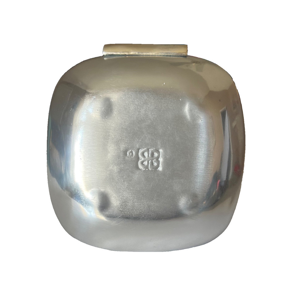 Beatriz Ball Sierra Modern Python Mini Bowl 6x6 Discontinued Aluminum Catchall - Picture 2 of 5